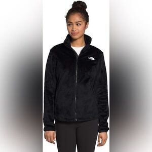 NORTH FACE CHOCOLATE BROWN Fuzzy Teddy Full Zip Soft Shell FLEECE JACKET XS